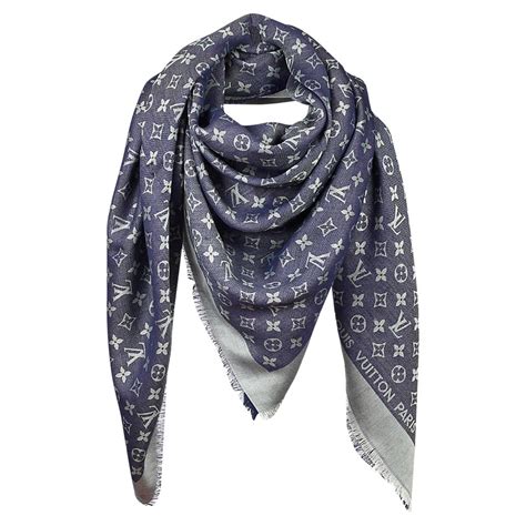 louis vuitton hair scarves|Louis Vuitton denim scarf.